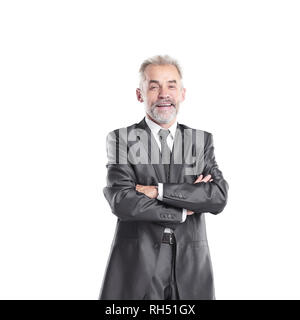 En pleine croissance. businessman en costume d'affaires. Banque D'Images