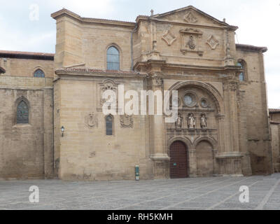 Cathédrale de Santo Domingo de la Calzada sur le Chemin de Compostelle en Espagne Banque D'Images