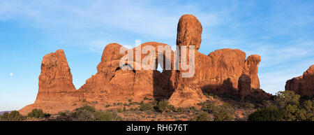 Défilé monolithique des éléphants à Arches National Park, Utah. Banque D'Images