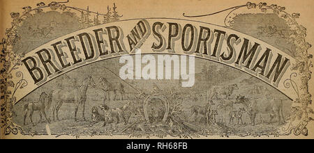 . Source et sportsman. Les chevaux. Tome IX. No 21. 508) MONTUOMEKY STREET SAN FRANCISCO. Samedi, 20 novembre 1886. Sporting- Notes. La réunion annuelle d'automne de l'handicap Harvard Athletic Association a eu lieu ou domaine d'Holmes, Cambridge, Mass., 1er novembre. Aucun enregistrement n'a été cassée et pas de temps très remarquable a été faite, bien que la chute de Yale records ont été battus dans les 440 verges, la demi-mile run. le mile run, le kilomètre à pied et liées dans la 220 verges. Dans la course de 100 verges Rogers, '87, les handicapés de 5 mètres, a gagné en 10J sec, avec Brown, '90, un bon second. L'élevé a été prise par un Jumo Banque D'Images