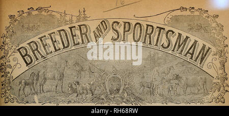 . Source et sportsman. Les chevaux. Tome IX. N° 17. N° 508 Montgomery Street San Francisco. Samedi, 23 octobre 1886. Notes sportives. L'avènement de l'trotter sur les bords de la Spree a souvent été remarqué dans ces colonnes. Vient maintenant le rapport de la réunion de l'automne à Vienne, dans lesquelles les chevaux américains étaient bien en évidence comme entrées et visibles comme gagnants. Les Russes ont envoyé leurs meilleurs animaux" chaque course apporte une grande demande sur les chiffres, le premier étant 2 400 mètres. Les concurrents étaient de Blue Belle, Van Buren Girl, Gladys, bénéfices et la feuille d'argent, qui Van BurenGirl a gagné. L Banque D'Images