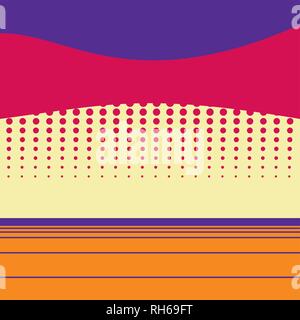 Poster minimaliste de la géométrie. À l'aide de forme simple et la figure. Illustration couleur. Abstract vector pattern design for web banner, business Illustration de Vecteur