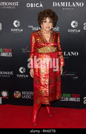 Los Angeles, USA. 31 janvier, 2019. Gina Lollobrigida assiste à 'tournage Italie - Los Angeles' Festival à Harmony Gold Theatre le 31 janvier 2019 à Los Angeles. Crédit : Vladimir M. Yazev/Alamy Live News. Banque D'Images