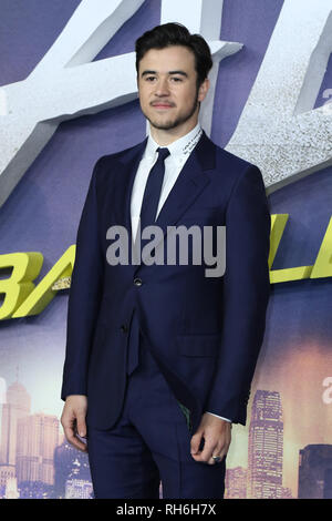 Londres, Royaume-Uni. 31 Jan 2019. Keean Johnson assiste à l'Alita Battle Angel Première mondiale à Odeon Leicester Square, au centre de Londres, UK Jeudi 31 Janvier 2019 Martin Evans/Alamy Live News Banque D'Images