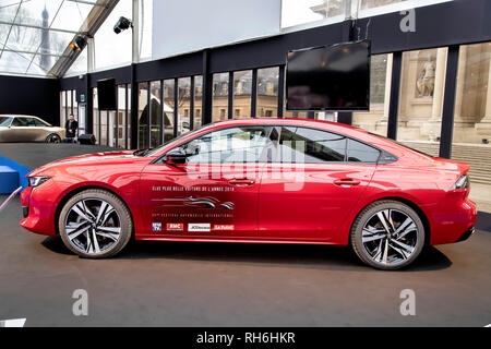 Paris, France. 31 janvier 2019. La plus belle voiture de l'année: Peugeot 508 - Le Festival International de l'Automobile réunit à Paris les plus belles voitures de concept fabriquées par les constructeurs automobiles, du 30 janvier au 3 février 2019. Crédit : Bernard Menigault/Alay Live News Banque D'Images