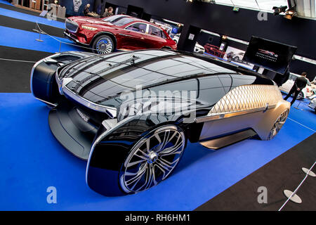 Paris, France. 31 janvier 2019. L'Expérience du Grand Prix Creativ : Renault EZ-Ultimo - le Festival International de l'Automobile réunit à Paris les plus belles voitures de concept fabriquées par les constructeurs automobiles, du 30 janvier au 3 février 2019. Crédit : Bernard Menigault/Alay Live News Banque D'Images