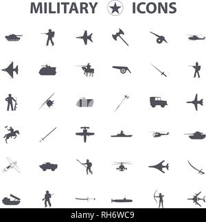 Fardeau de la guerre icons set. Ensemble simple de 36 équipements accessoires vector icons for web isolé sur fond blanc Illustration de Vecteur