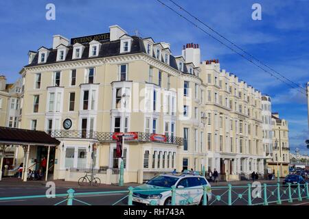 Le Queens Hotel Brighton, East Sussex, Angleterre. Banque D'Images