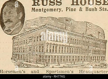 . Source et sportsman. Les chevaux. SPRATTS BREVET. Gâteaux CHIEN SAVON DE RECOURS. NEWARK, N. J. envoyer gratuitement copie de "chien de culture." ST. LOUIS, MO. Côte du Pacifique Branchâ1324 Valencia Street, San Francisco. D'Agents pour "SANITAS"' désinfectant. Annonces de chenil. Vingtième Essais annuels de la côte du Pacifique, les essais sur le terrain pour être Club KDN À toujours populaire et toujours parfait. ALANSON H. PHELPS. Agent, 421 rue MAKKET, SAN FRANCISCO, CALIFORNIE. GIBBS' CELEBBATEB BAPID MIDEBIY DANS LE PROCESSUS D'utilisation pratique de plus de vingt-cinq ans. Utilisé partout la Nord. Des centaines de témoignages. Tr Banque D'Images