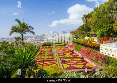 Madère PORTUGAL Madère Funchal jardins botaniques Jardins botanique Jardim Botanico au-dessus de la capitale de Funchal, Madeira, Portugal, Union européenne, Europe Banque D'Images