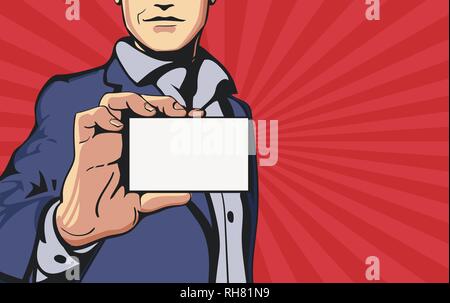 Bande dessinée ou de dessin animé businessman Illustration de Vecteur