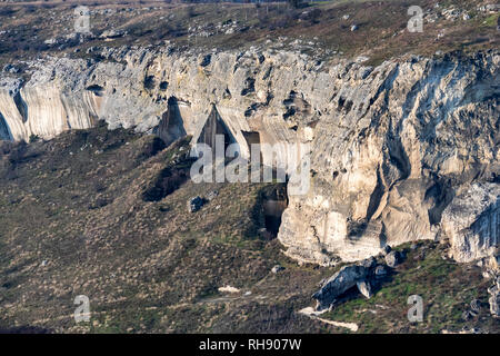 Vue aérienne du site industriel avec chalkpit Banque D'Images