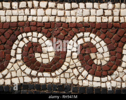 Mosaïque de Zeus et Ganymède. Détail. Mid-Imperial période. 2ème ANNONCE de siècle. Le Met, NY, USA Banque D'Images