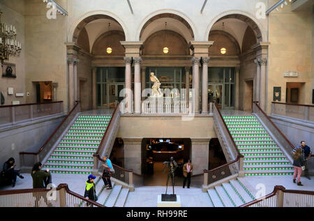 Le grand escalier de l'Art Institute of Chicago.chicago.virginia.USA Banque D'Images