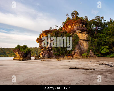 Paysage de parc national de Bako, Sarawak, Bornéo Banque D'Images