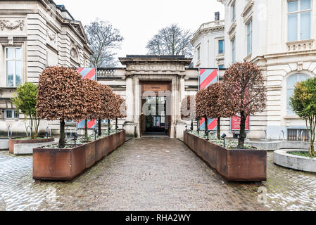 Bruxelles, Belgique - 02 01 2019 : Entrée de la ville Coudenberg museum à côté du Palais Royal Banque D'Images