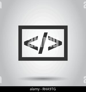 Icône vecteur d'affaires open source en télévision style. Programmation Api illustration sur fond blanc. Technologie concept programmeur. Illustration de Vecteur