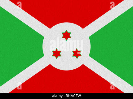 Burundi drapeau papier. Contexte patriotique. Drapeau national du Burundi Banque D'Images