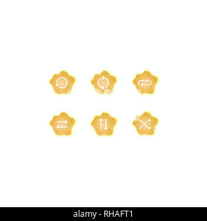 Liquide vecteur moderne de notification l'icône de flèche Banque D'Images