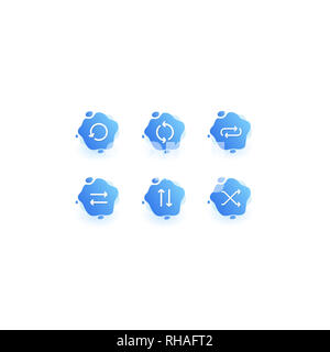 Liquide vecteur moderne de notification l'icône de flèche Banque D'Images