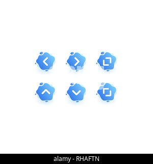 Liquide vecteur moderne de notification l'icône de flèche Banque D'Images