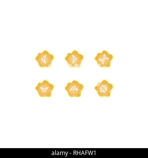 Liquide vecteur moderne de notification l'icône de flèche Banque D'Images