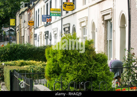 Logement de la classe moyenne, Cardiff, Pays de Galles, Royaume-Uni Banque D'Images