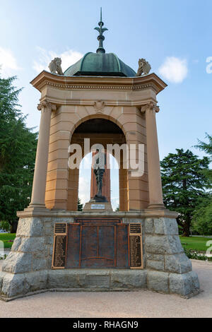 Boer War Memorial de Carillon Park dans le centre-ville de Bathurst, New South Wales, Australie Banque D'Images