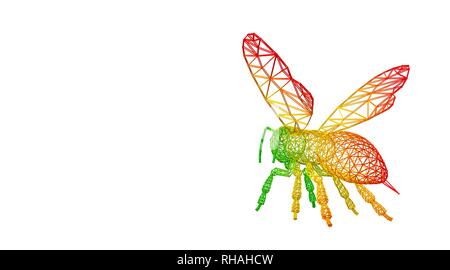 Le rendu 3D d'un arc-en-ciel colorés exposés sur des animaux blanc Banque D'Images Le rendu 3D d'un arc-en-ciel colorés exposés sur des animaux blanc Banque D'Images