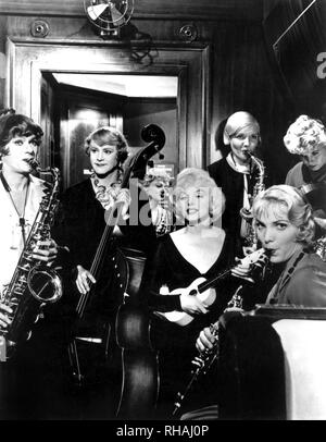 TONY CURTIS, Jack Lemmon, MARILYN MONROE, Some like it hot, 1959 Banque D'Images