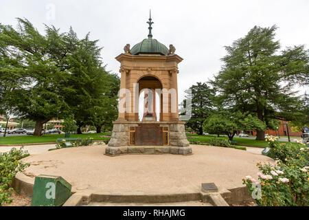 Boer War Memorial de Carillon Park dans le centre-ville de Bathurst, New South Wales, Australie Banque D'Images