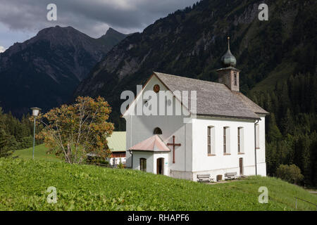 Eglise Saint Martin, Baad, Kleinwalsertal, Allgäuer Alpes, Vorarlberg, Autriche, Europe Banque D'Images