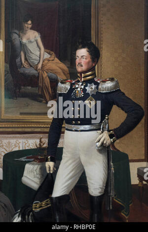 Franz Krüger (1797-1857), Portrait du prince auguste de Prusse (1779-1843) de l'uniforme militaire, ca. 1817. Prinz Friedrich Wilhelm Heinrich August vo Banque D'Images