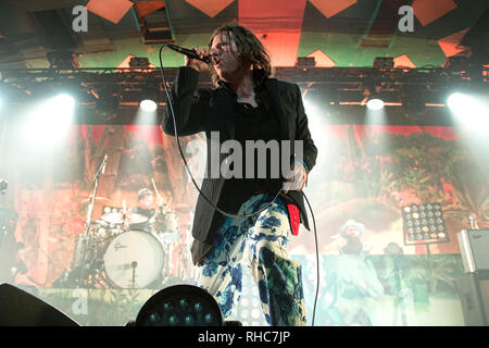 Glasgow, Ecosse, Royaume-Uni. 1er février, 2019. Le groupe de rock californien Rival sons, en concert à la salle de bal Barrowlands, Crédit : Stuart Westwood/Alamy Live News Banque D'Images