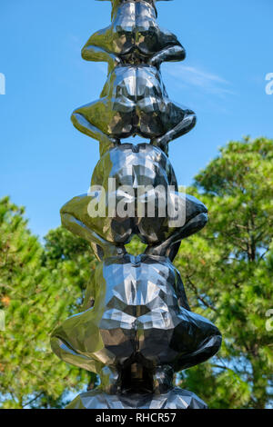 Karma, statue de l'artiste coréen Do-ho Suh, New Orleans sculpture Garden, New Orleans Museum of Art, noma, Nouvelle-Orléans, Louisiane. Banque D'Images