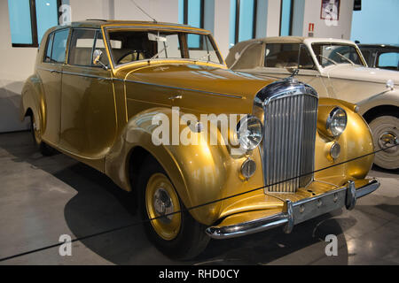 1949 Bentley Mark VI. Musée de l'automobile de Malaga, Espagne. Banque D'Images