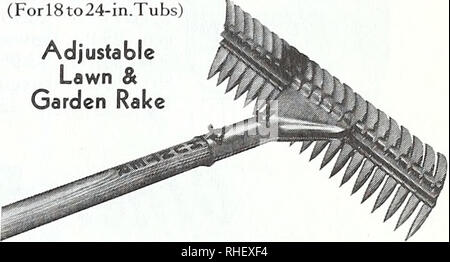 . De l'automne 1968 Bolgiano. Pépinières (Horticulture) ; catalogues de bulbes (plantes) ; Catalogues Catalogues Catalogues de graines ; des arbres. Réglable, l'auto-nettoyage, 16 dents en acier. Tournez la poignée de râtelage ajuste l'angle. Les dents sont évasés pour le jardinage, les dents droites pour les soigner. 4,69 $.. Veuillez noter que ces images sont extraites de la page numérisée des images qui peuvent avoir été retouchées numériquement pour plus de lisibilité - coloration et l'aspect de ces illustrations ne peut pas parfaitement ressembler à l'œuvre originale.. F. W. Bolgiano &AMP ; Co ; Henry G. Gilbert Pépinière et du commerce de semences Catalogue Collection. Washington, D. C. Banque D'Images