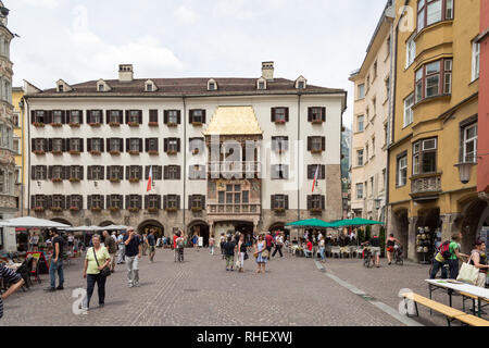 Petit Toit d'or dans la ville historique d'Innsbruck, Autriche Banque D'Images