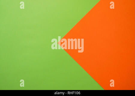 Papier brillant pour la conception d'arrière-plan. Orange et vert. Banque D'Images