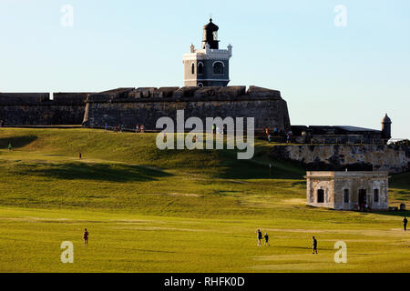 Castillo San Felipe del Morro, Old San Juan, Puerto Rico Banque D'Images