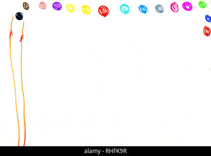 L'Art dessin d'enfant. Banque D'Images