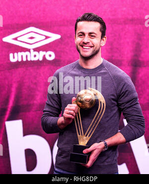 Londres, ANGLETERRE - 30 janvier : Lukasz Fabianski polonais, joueur de l'année 2018 par le magazine '' Voir aussi *Point, London Stadium le 30 janvier 2019 à Londres Banque D'Images