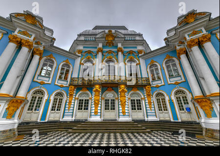 Pavillon de l'Ermitage à Catherine Park à Tsarskoe Selo (Pouchkine), Saint-Pétersbourg, Russie. Banque D'Images