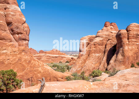 Canyons à Arches National Park Banque D'Images