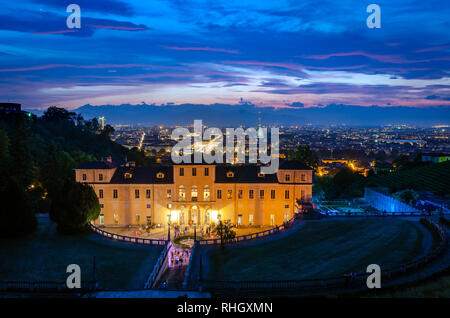 Toits de Turin de la Villa della Regina Banque D'Images