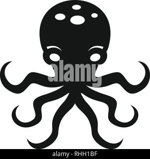 L'icône de la pieuvre. Simple illustration de l'icône vecteur octopus pour la conception web isolé sur fond blanc Illustration de Vecteur