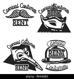 Vintage couleur curiepe, louer étiquettes badges emblèmes et des éléments de conception. Illustration vectorielle, EPS 10 Illustration de Vecteur