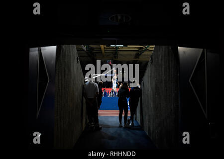 Karlsruhe, Allemagne. 09Th Feb 2019. Vue d'image décorative, fonction de la salle. GES/basket-ball/ProA : PSK Lions - Baskets Paderborn, 02.02.2019 - dans le monde de l'utilisation | Credit : dpa/Alamy Live News Banque D'Images