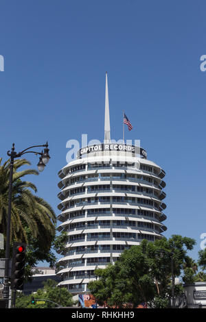 Capitol Records Building, Los Angeles, Californie, USA Banque D'Images