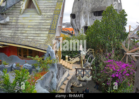 Dalat, Vietnam - 24 décembre 2017. Le Crazy House ou accrocher Nga, une attraction touristique dans la région de Dalat. Cette chambre de style féerique a été construit comme un pr Banque D'Images